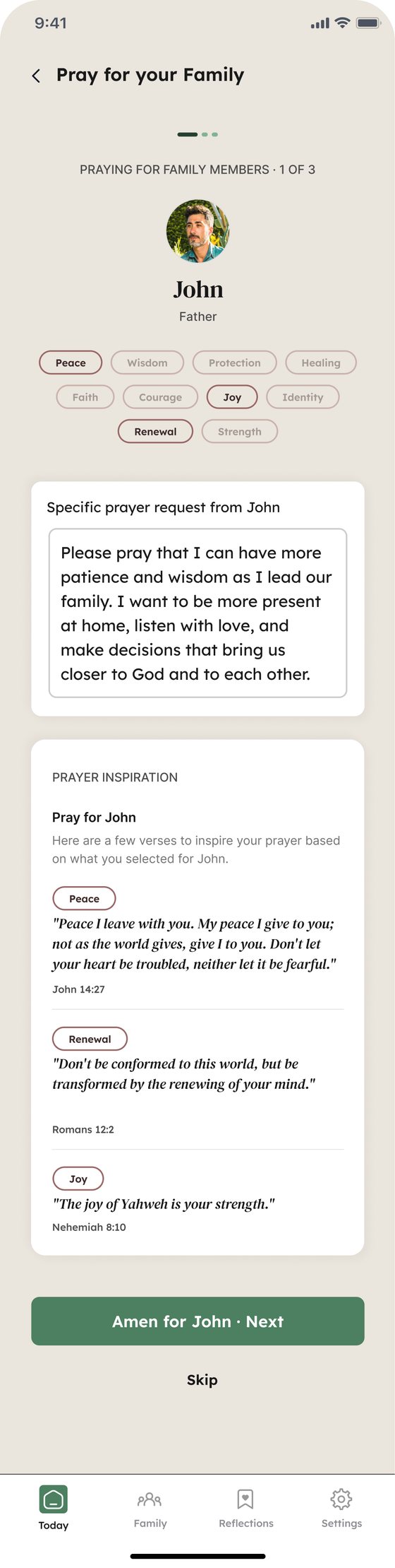 Family prayer