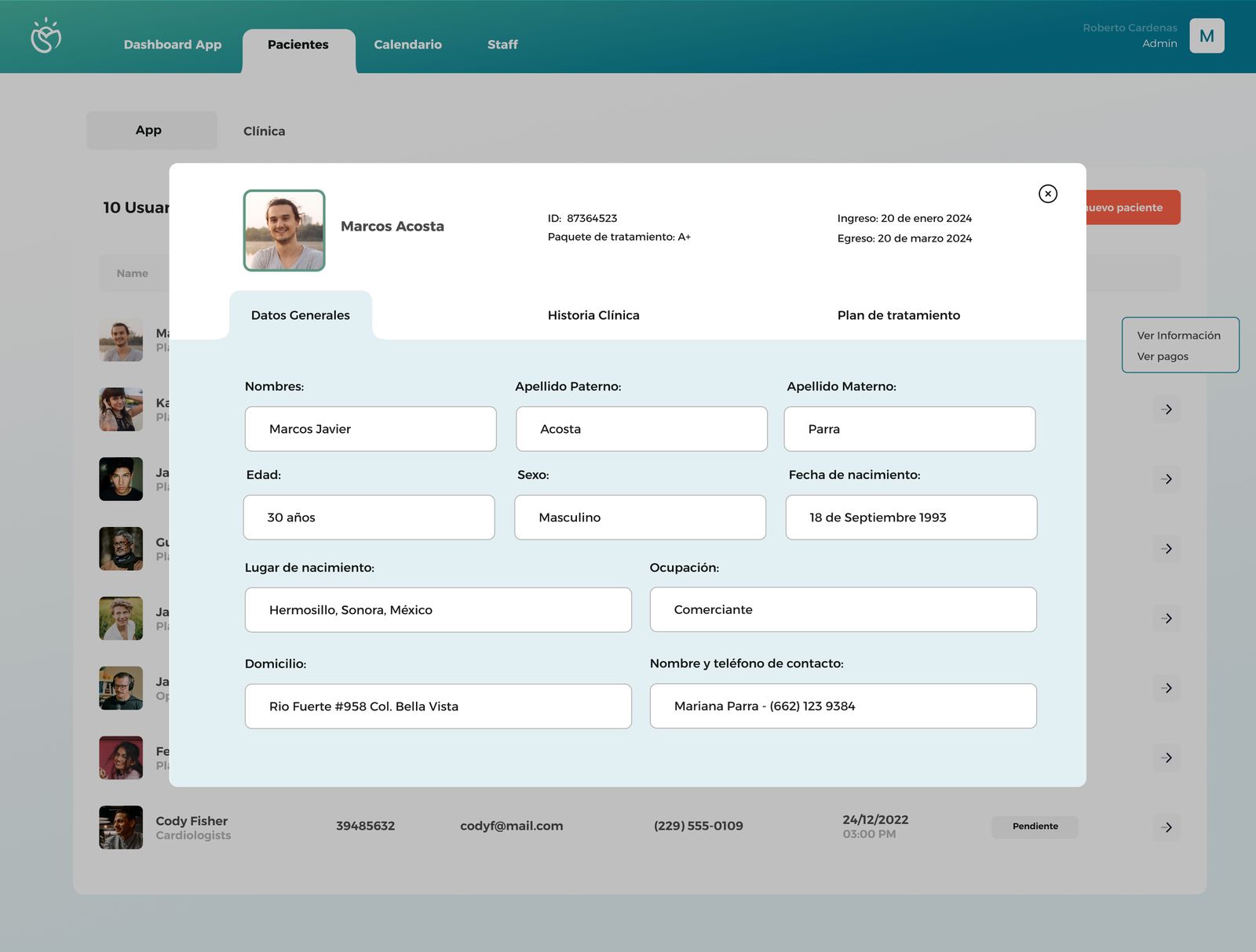 Patient record